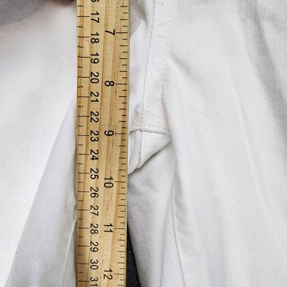 Banana Republic Jeans Womens 24 Petite White Stretch Mid Rise Slouch - Picture 6 of 14